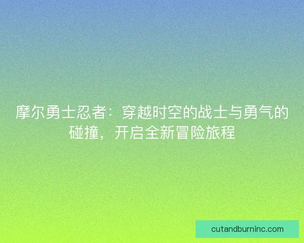 摩尔勇士忍者：穿越时空的战士与勇气的碰撞，开启全新冒险旅程